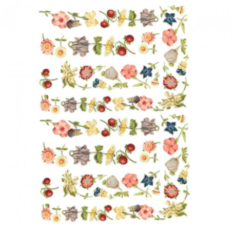 Decoupage paper A4 ITD D0001M field flowers