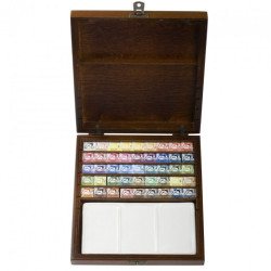 Renesans set 45 watercolors with a ceramic palette