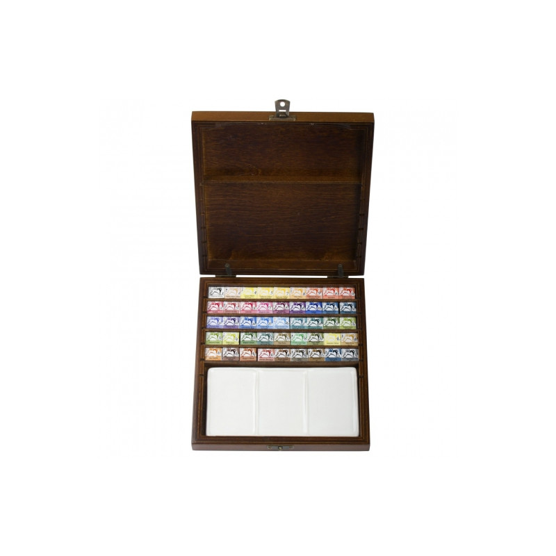 Renesans set 45 watercolors with a ceramic palette