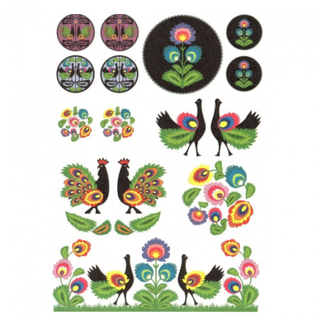 Papier ryżowy do decoupage folklor wzory ludowe A4 ITD R065 - sklep pl