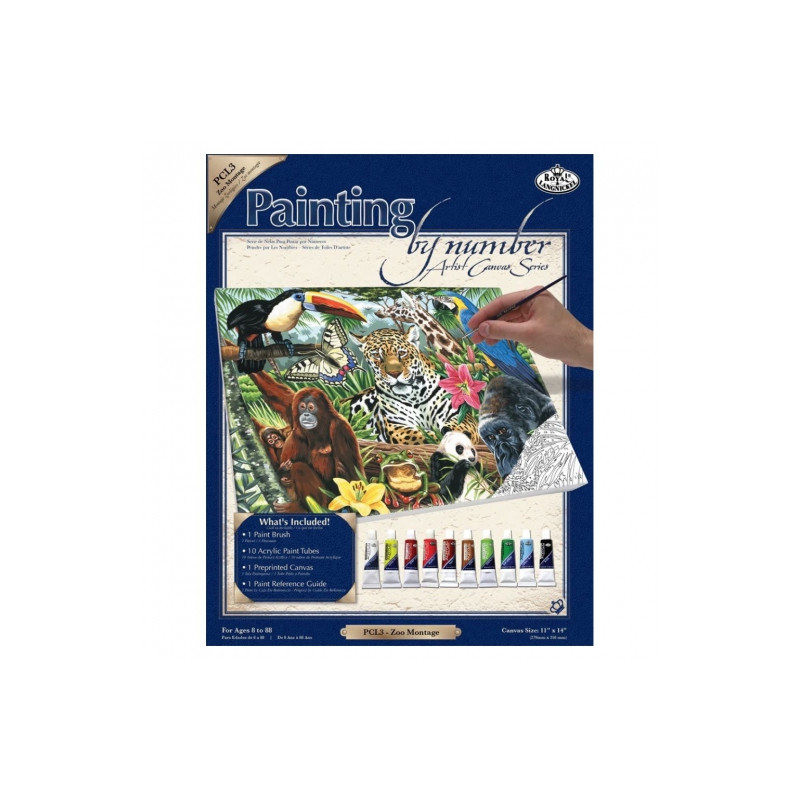 Paint by number- little zoo