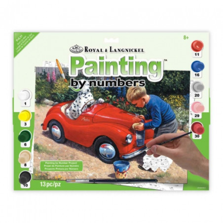 Royal&Langnickel Paiting by numbers - A3 10 colors - spot's car wash
