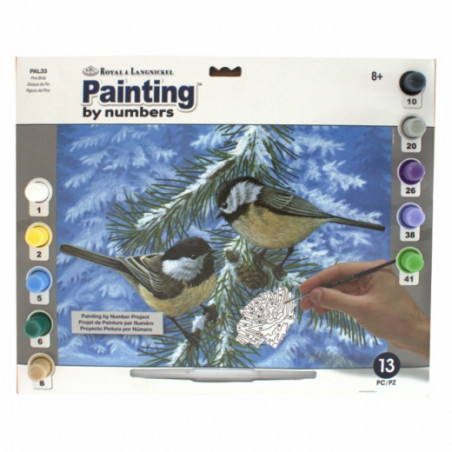 Royal&Langnickel Paiting by numbers - A3 10 colors - pine birds