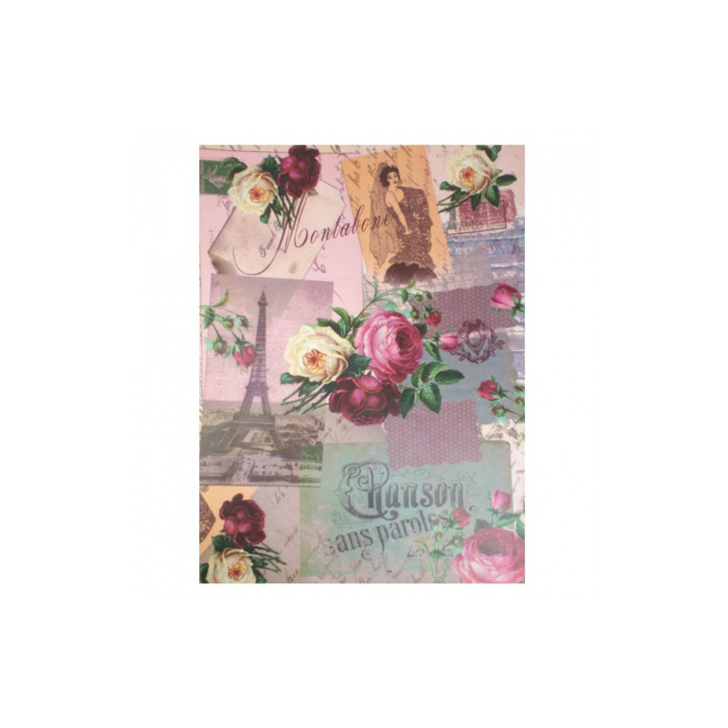 Decoupage paper 35x50cm calambour DGE125 paris roses