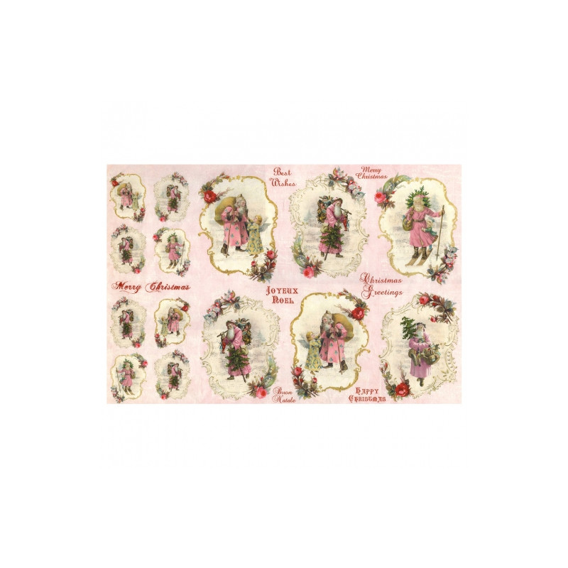 Calambour digital papier ryżowy do decoupage święta DGR263 32x45cm - s