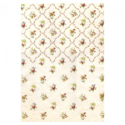 Calambour digital papier ryżowy do decoupage ornament kwiatki DGR262 3