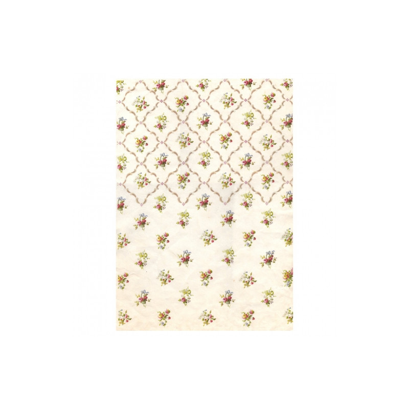 Calambour digital rice paper for decoupage flower ornament DGR262 32x4