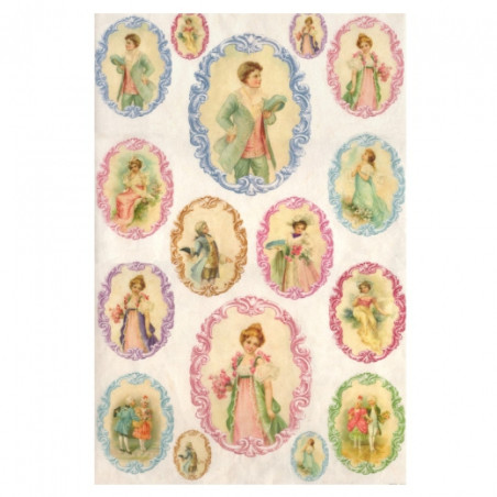 Calambour digital rice paper baroque collection DGR257 32x45cm