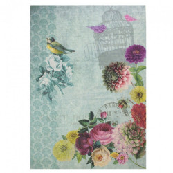 Calambour digital rice paper for decoupage flowers cage DGR221