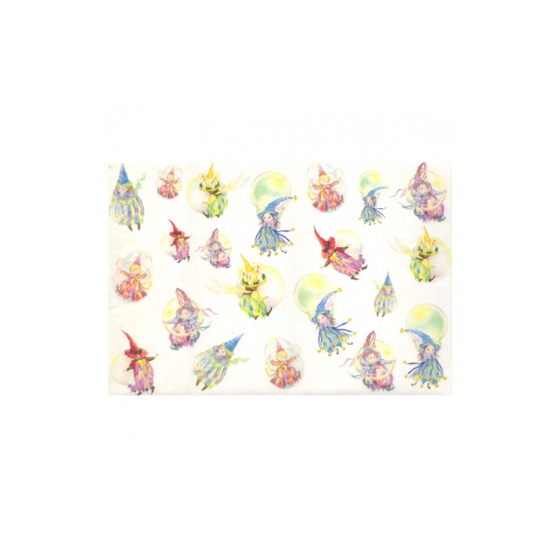 Rice decoupage paper fairies 30x50cm calambour PAU13