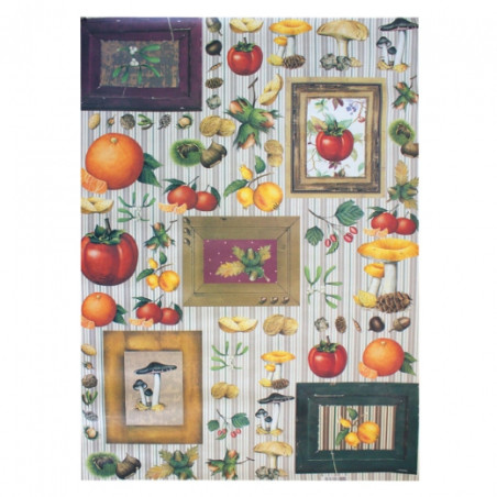 Decoupage paper 50x70cm calambour CAL221E autumn mushrooms