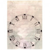 Rice decoupage paper clock A4 ITD R750