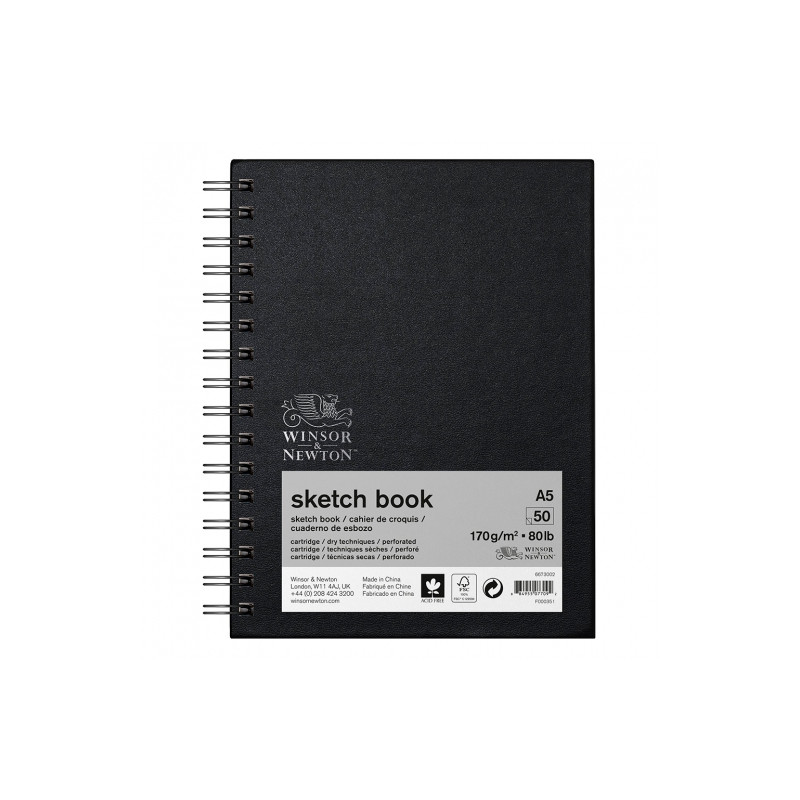 Winsor&Newton sketch book 170g 50ark spiral