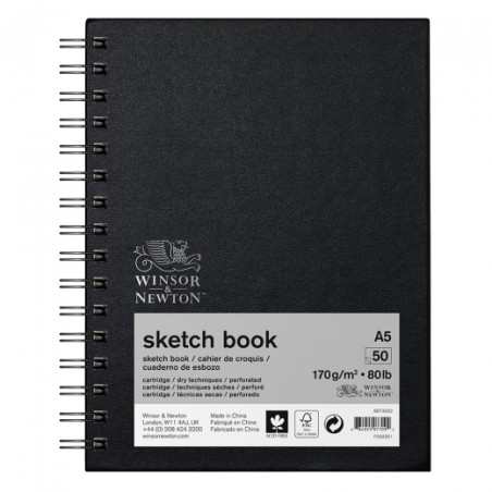 Szkicownik Winsor&Newton sketch book 170g 50ark spirala - sklep plasty