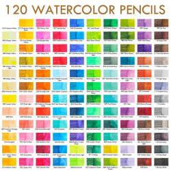 Kalour premium wet & dry set of 120 watercolor pencils