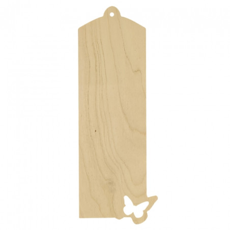 Wooden butterfly bookmark