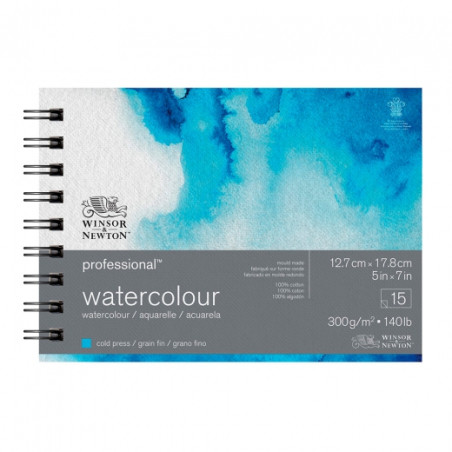Winsor & Newton professional block, watercolor cold pressed 300g 12.7x