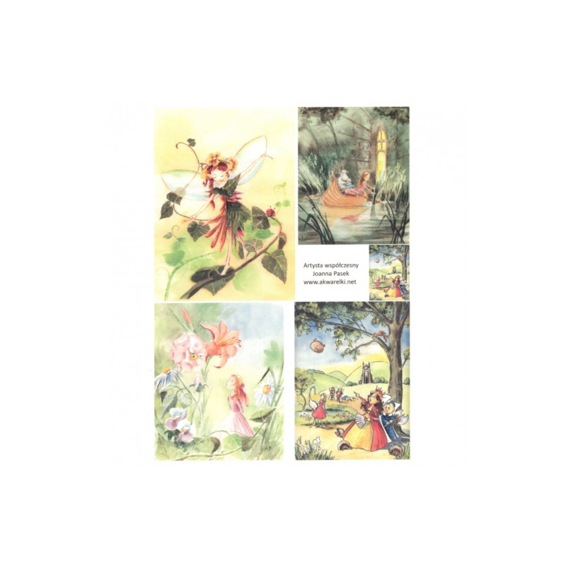 Decoupage paper soft A4 ITD S093 fairytale motifs