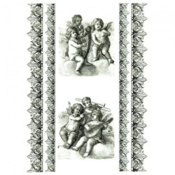 Papier do decoupage soft A4 ITD S200 amorki dekory - sklep plastyczny