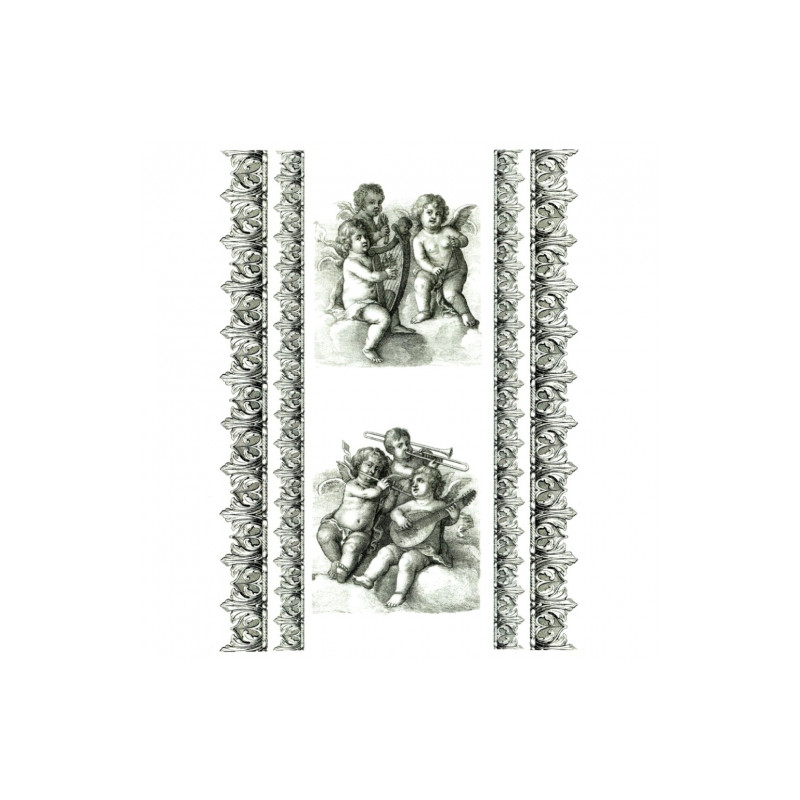 Papier do decoupage soft A4 ITD S200 amorki dekory - sklep plastyczny