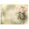 Decoupage paper soft vintage flowers A4 ITD S269