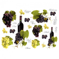Papier do decoupage A3 ITD 0232 wino winogrona - sklep plastyczny szał