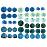 Decoupage paper A3 ITD 0272 round decorative elements