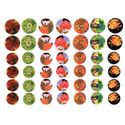 Decoupage paper A3 ITD 0273 round decorative elements
