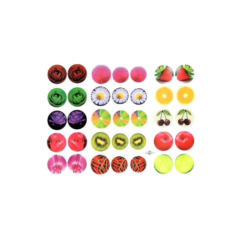 Decoupage paper A3 ITD 0274 round decorative elements