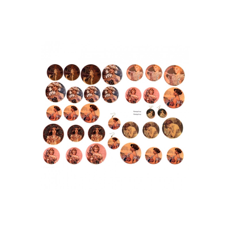 Decoupage paper A3 ITD 0275 jewelry ornaments