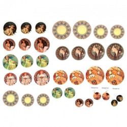 Decoupage paper A3 ITD 0276 jewelry ornaments