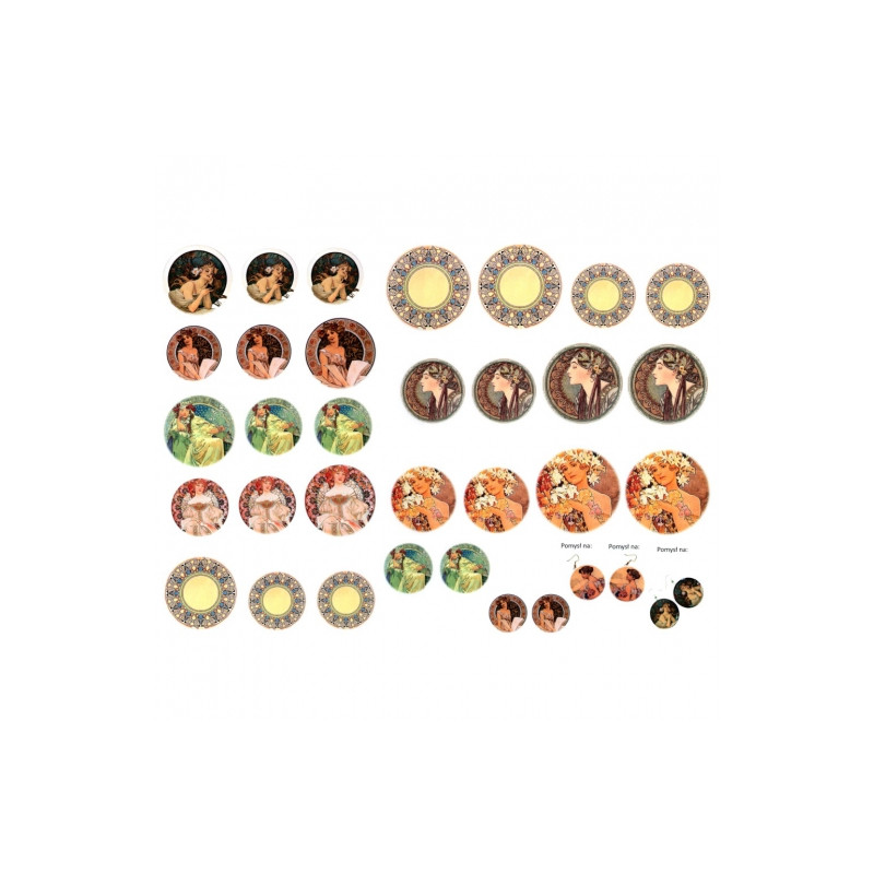 Decoupage paper A3 ITD 0276 jewelry ornaments