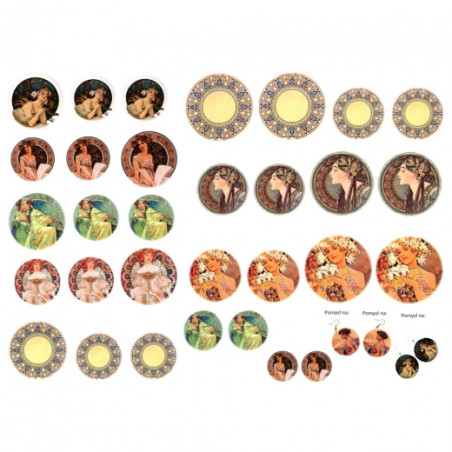 Decoupage paper A3 ITD 0276 jewelry ornaments