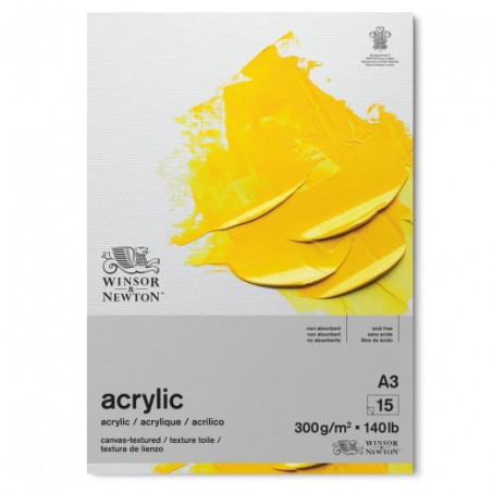 Blok Winsor&Newton acrylic 15 sheets 300g