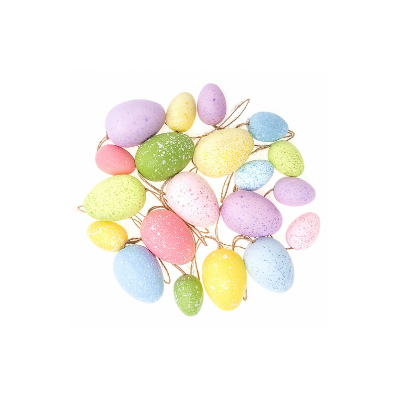 DP Craft hanging eggs 20 pcs pastel