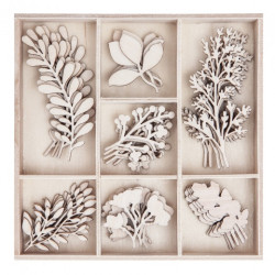 DP Craft wooden shapes twings 35 pcs