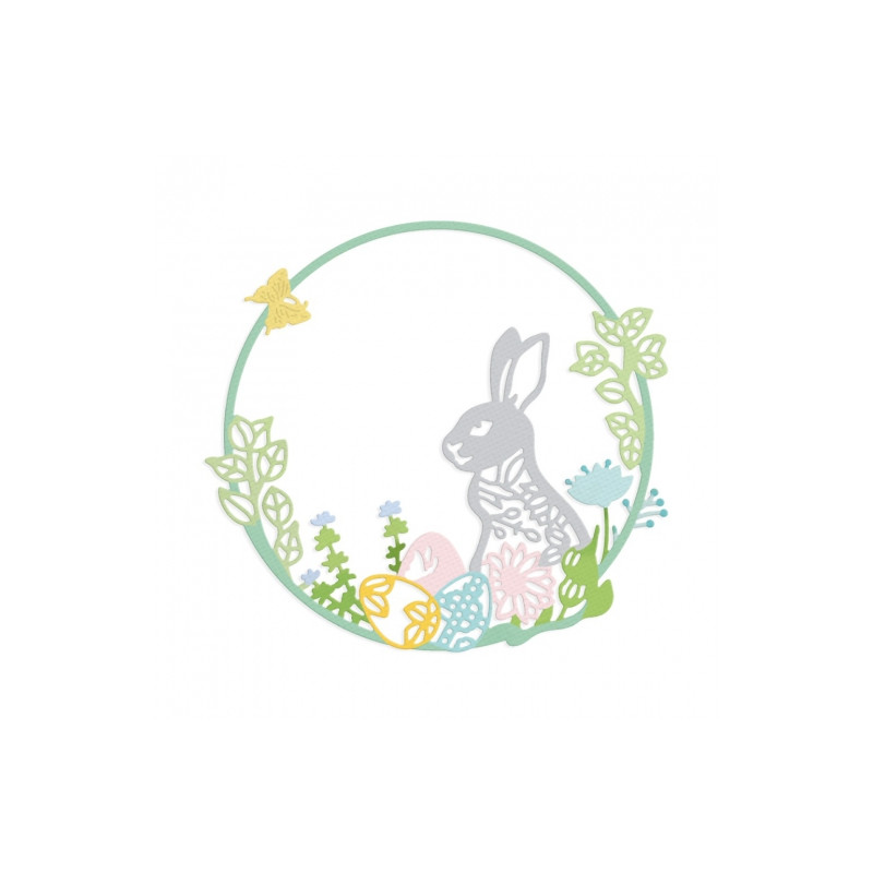 DP Craft cutting die easter wreath 10x9,4cm