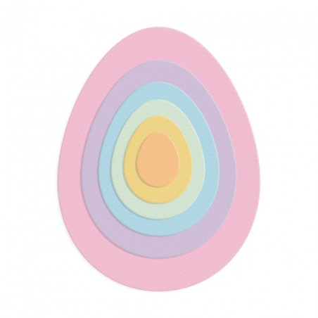 DP Craft zestaw wykrojników jajka 6szt 9,7x12,5cm- sklep plastyczny sz