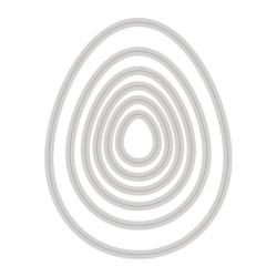 DP Craft cutting die set eggs 6pcs 9,7x12,5cm