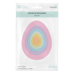 DP Craft cutting die set eggs 6pcs 9,7x12,5cm