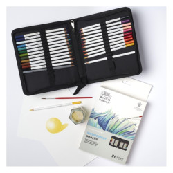 Winsor&Newton studio collection watercolor pencils set in case