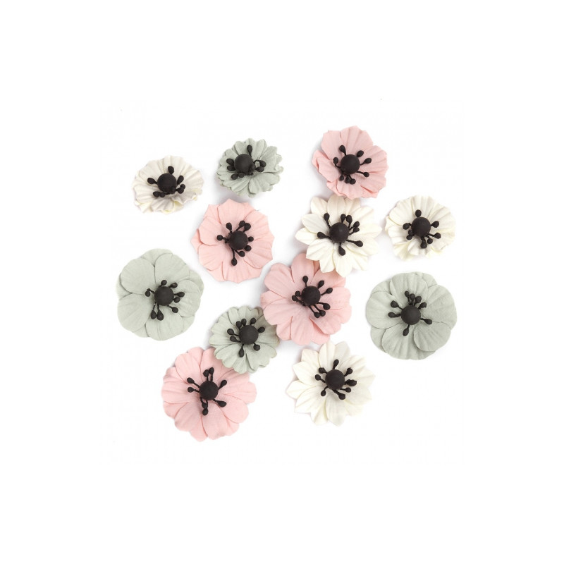 DP Craft paper windflower cream and nude 12 pcs
