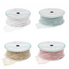 DP Craft white lace ribbon 2,5cm x 2m pink