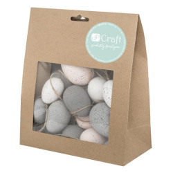 DP Craft hanging eggs 20pcs neutral and pink