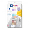 Fimo modelina zestaw pastel 12 kostek x25g- sklep plastyczny szał dla