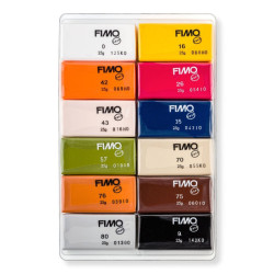Fimo modelling clay natural 12 blocks x25g