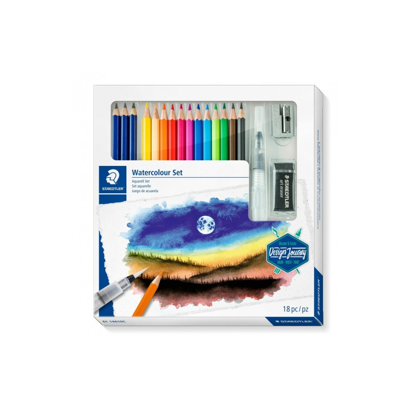 Staedtler zestaw watercolour set- sklep plastyczny szał dla plastyków