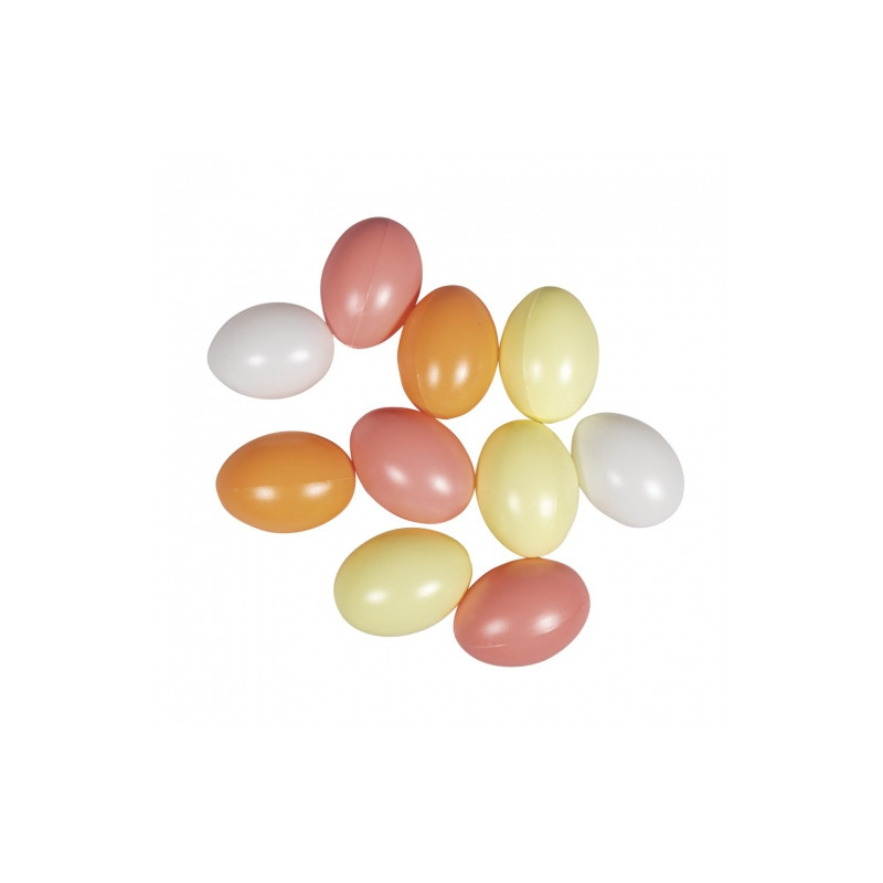 DP Craft easter egss 6cm pastel orange 10pcs