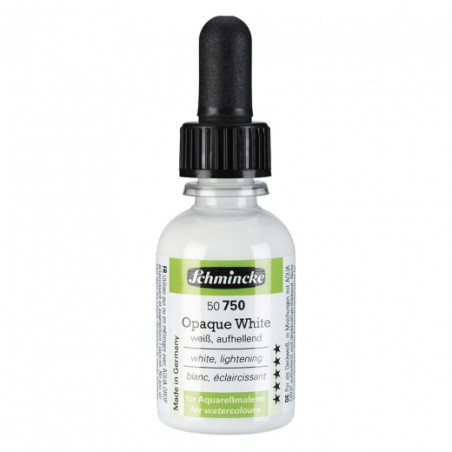 Schmincke opaque white kryjące medium do akwareli w płynie 50750 30ml