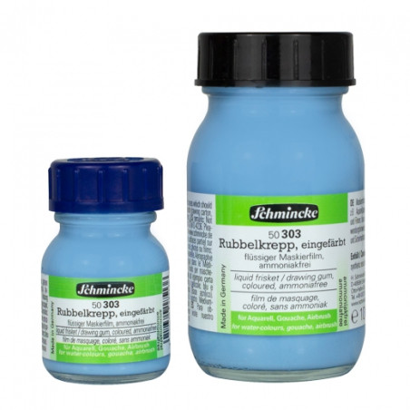 Schmincke liquid frisket blue masking fluid